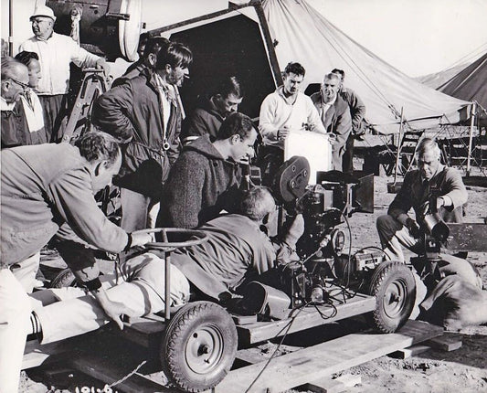 Lee Marvin On Set Western Movie The Professionals Picture Magnet Print