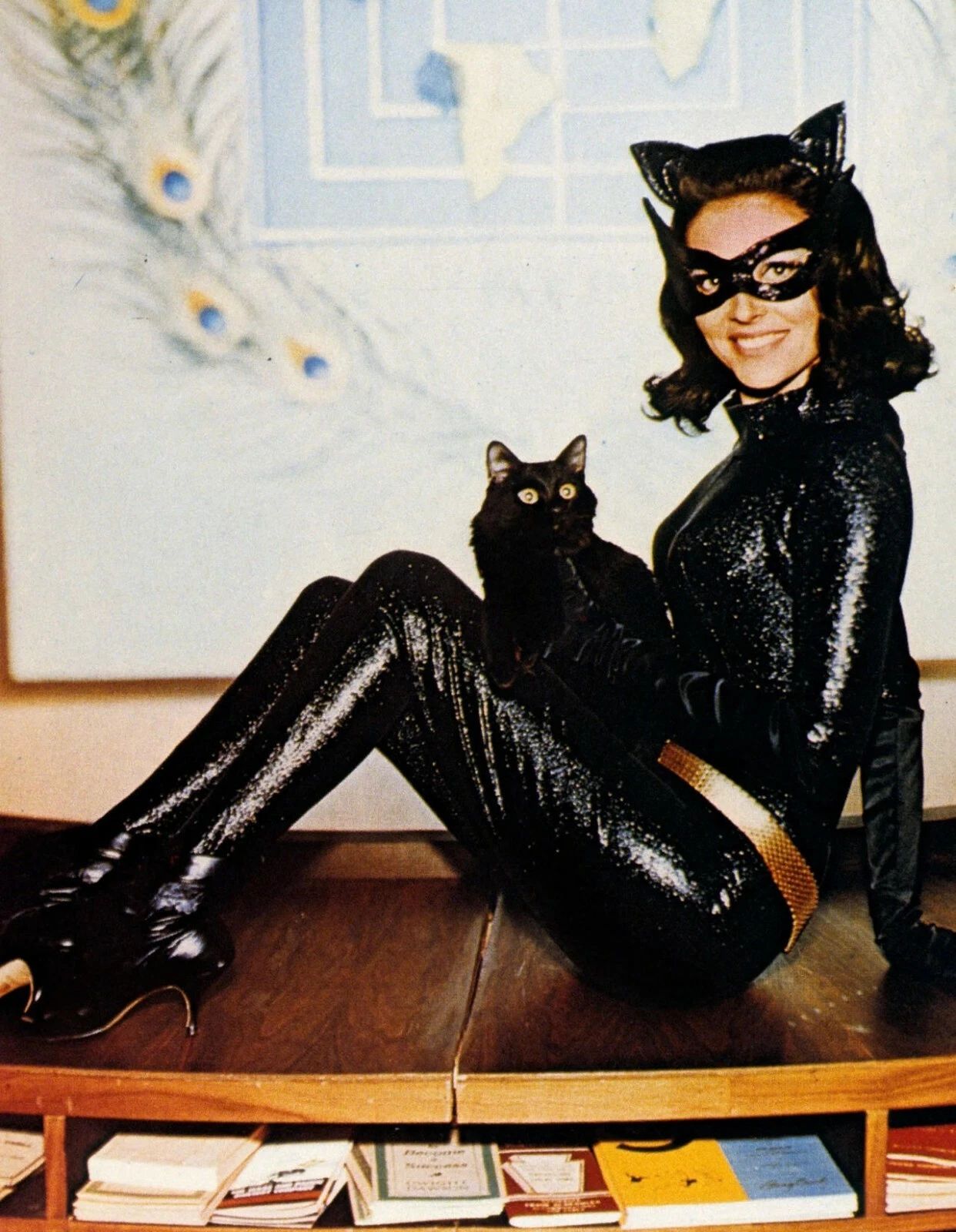 Lee Meriwether Catwoman With Cat Classic Batman Tv Show Picture Photo