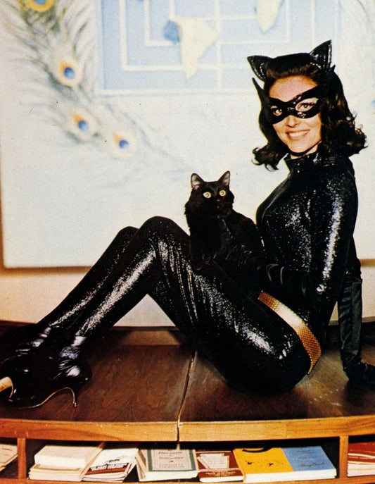 Lee Meriwether Catwoman With Cat Classic Batman Tv Show Picture Keychain