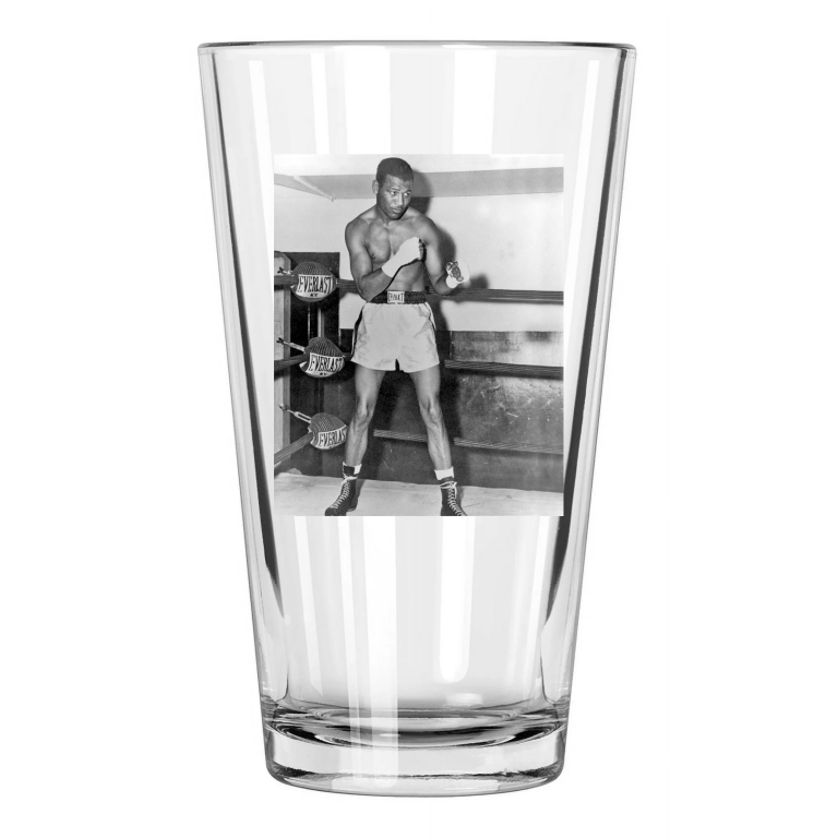 Legend Boxer Sugar Ray Robinson Photo Boxing Champion Pint Beer Drinking Glass