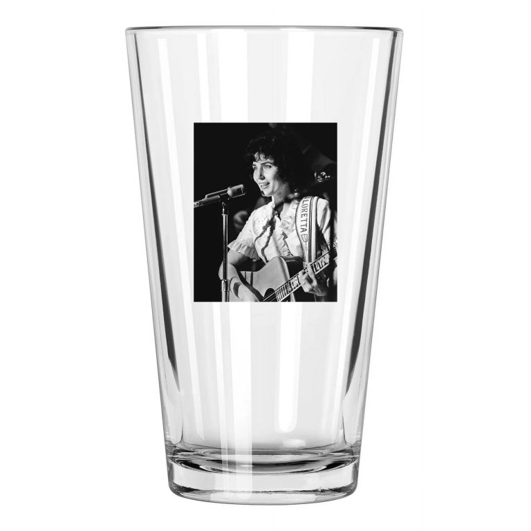 Legend Country Singer Loretta Lynn Photo Music 1 Pint Beer Drinking Glass