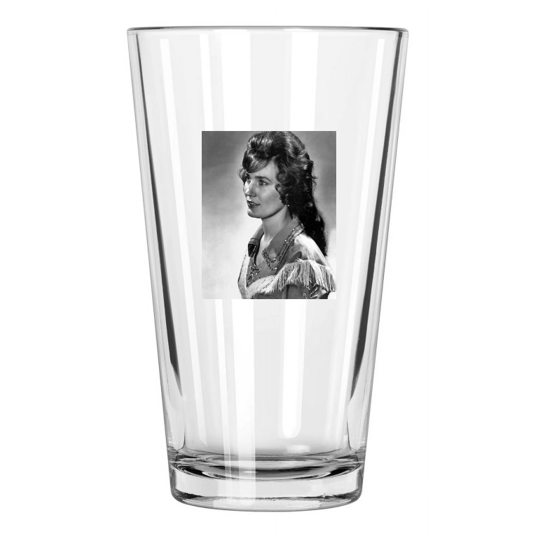 Legend Country Singer Loretta Lynn Photo Music 2 Pint Beer Drinking Glass