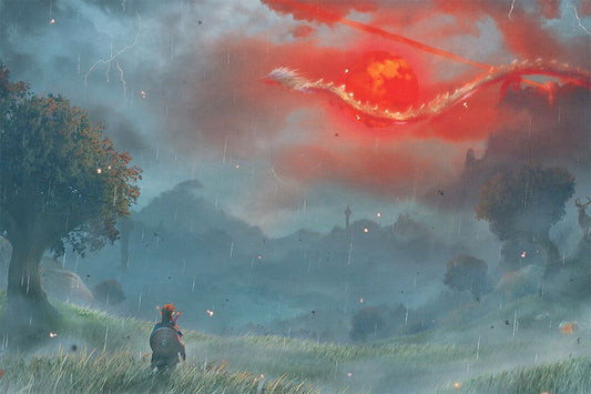 Legend Of Zelda Breath Of The Wild Ocarina Of Time Game Wall Art Poster