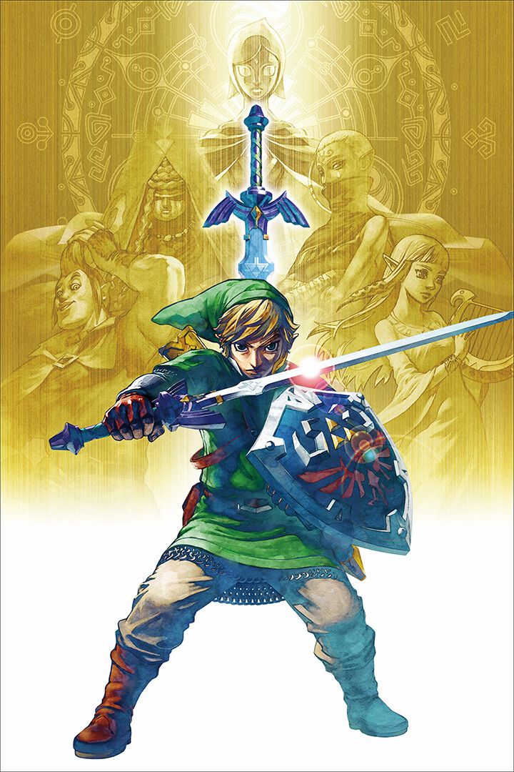 Legend Of Zelda Video Game Cover Decor Wall Art Print Poster