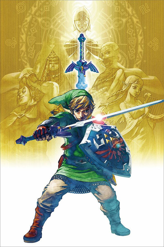 Legend Of Zelda Video Game Cover Decor Wall Art Print Poster