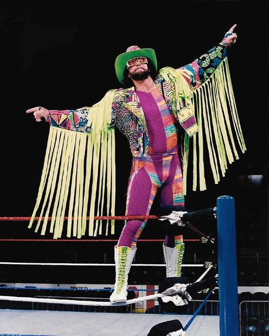 Legend Wrestler Macho Man Randy Savage Glossy Magnet Wrestling Wwf Print