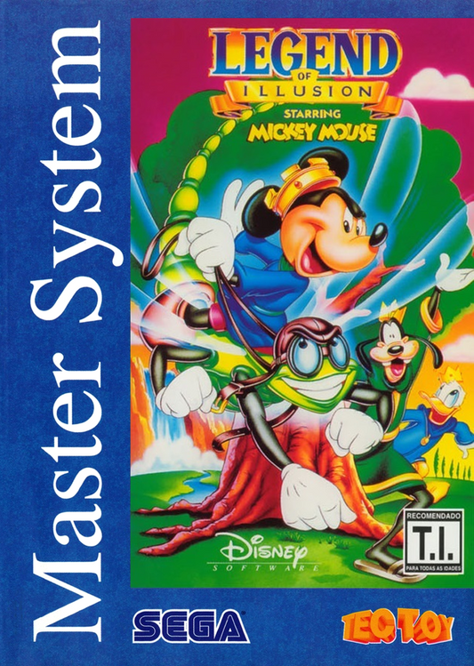 Legend Of Illusion Starring Mickey Mouse Sega Master System Print Poster