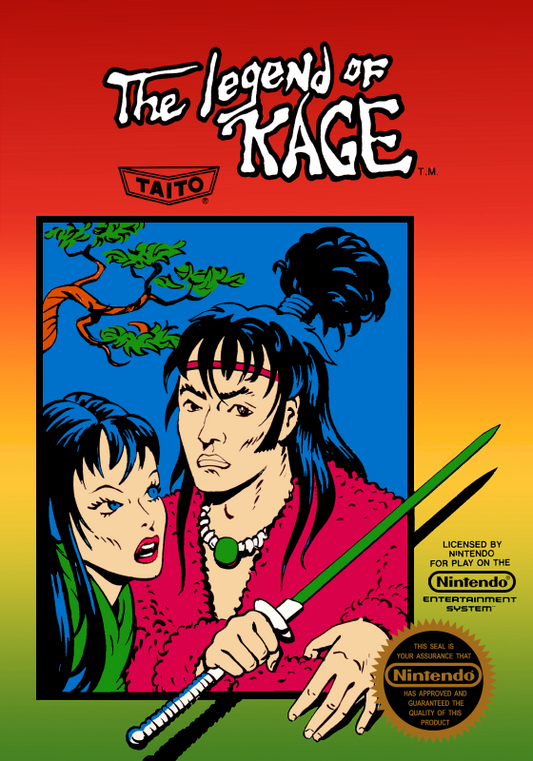 Legend Of Kage, The (Usa) Nes Print Poster