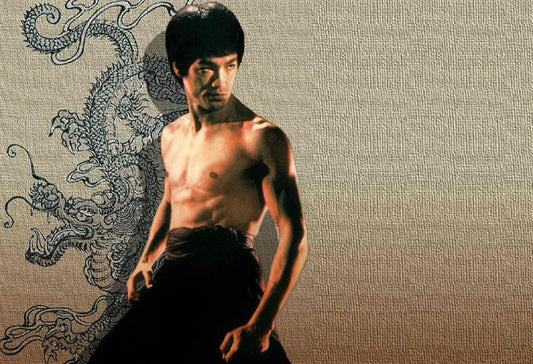 Legendary Actor Bruce Lee Classic Publicity Picture Keychain Print