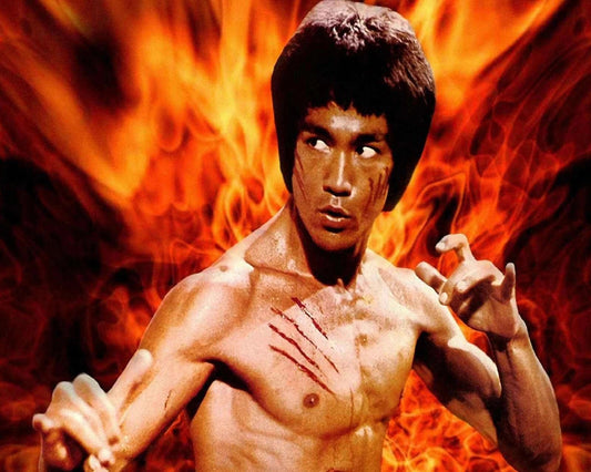 Legendary Martial Artist & Actor Bruce Lee Classic Publicity Picture Keychain