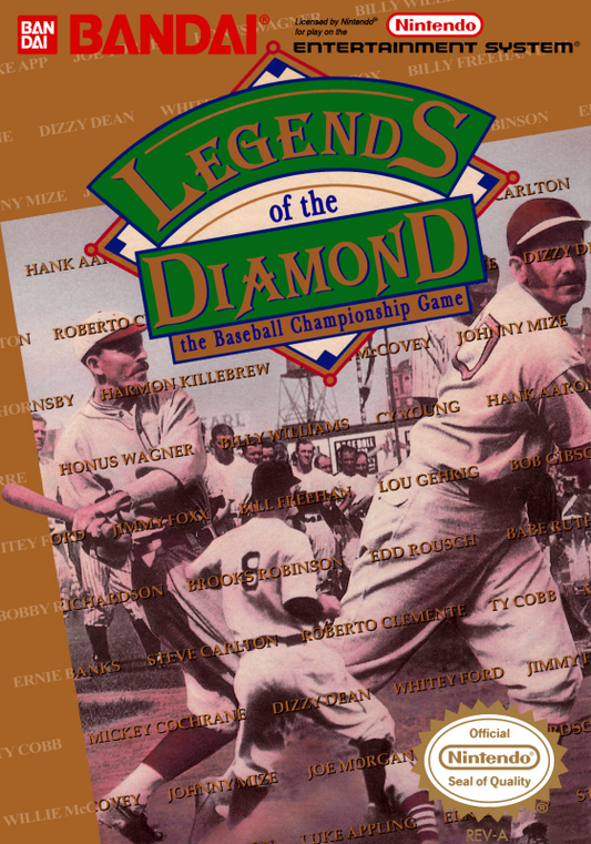 Legends Of The Diamond (Usa) Nes Print Poster