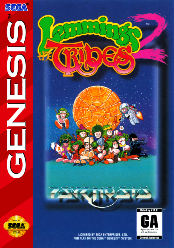 Lemmings 2 (Usa) Genesis Print Poster