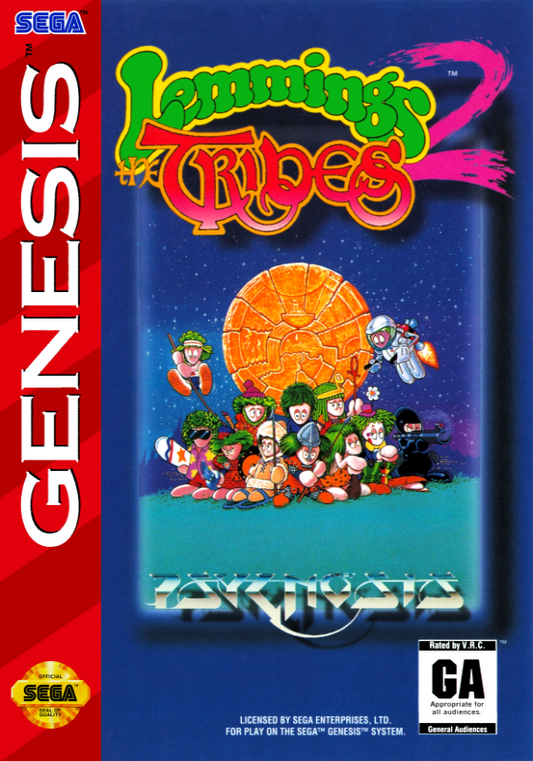 Lemmings 2 (Usa) Genesis Print Poster
