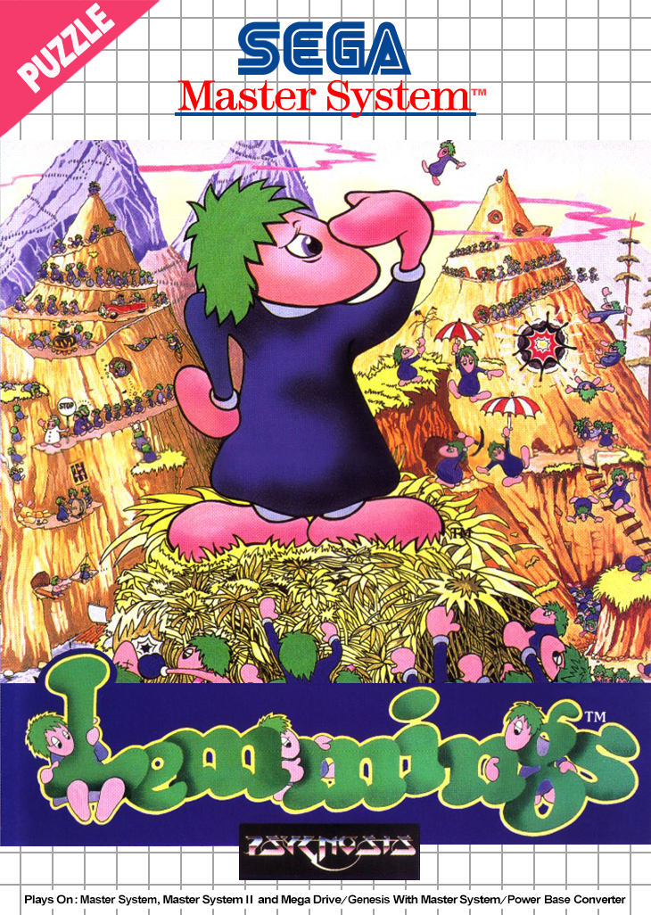 Lemmings Sega Master System Keychain