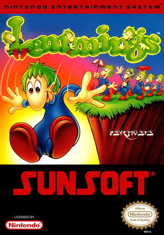 Lemmings (Usa) Nes Print Poster