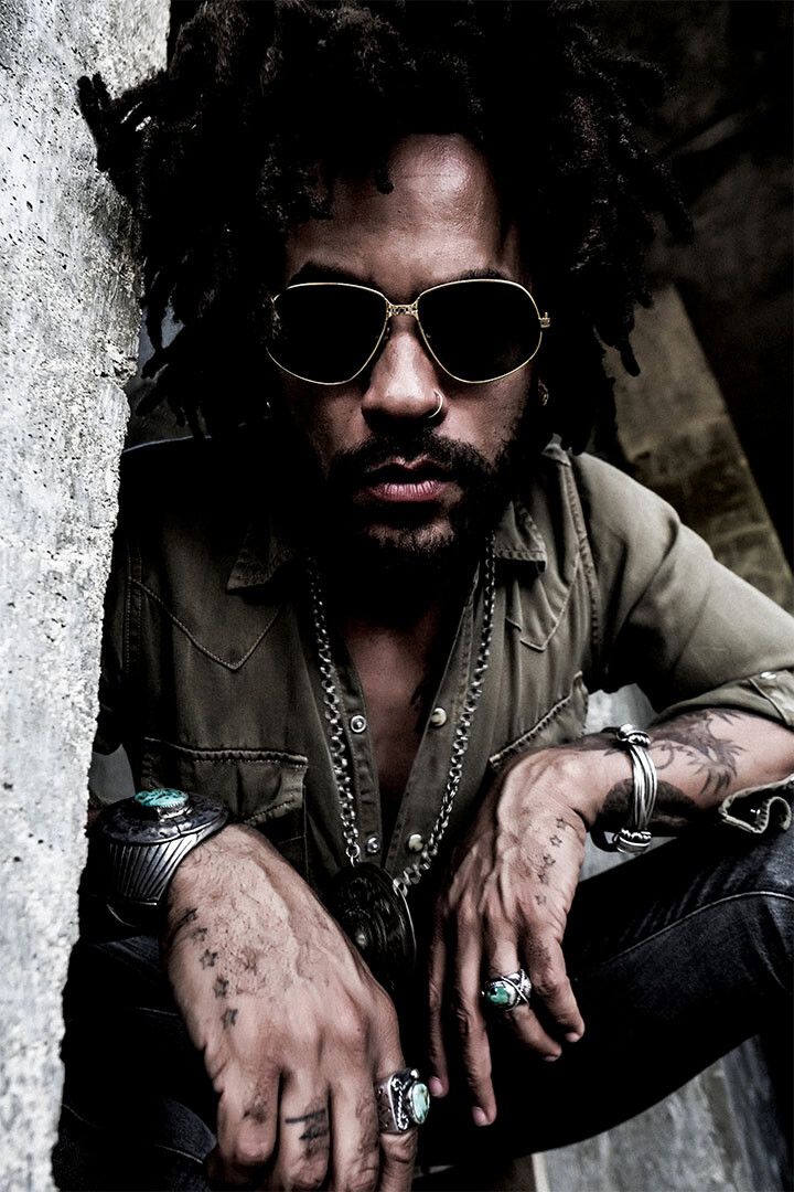 Lenny Kravitz Posed Songwriter Singer Painting Wall Home Decor Jigsaw Puzzle