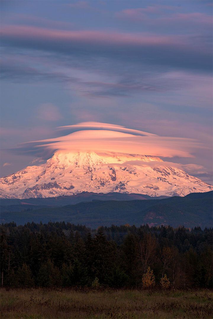 Lenticular Cloud Over Mount Everest Sky Photo Wall Art Home Decor Poster