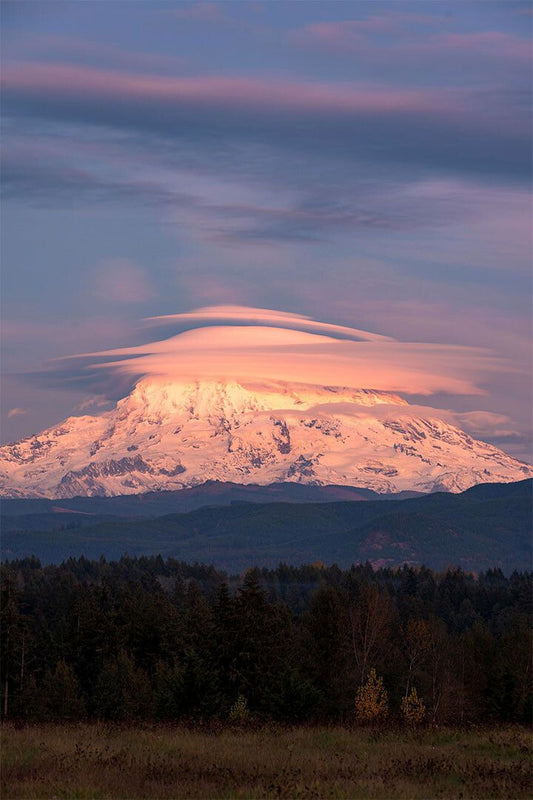 Lenticular Cloud Over Mount Everest Sky Photo Wall Art Home Decor Poster