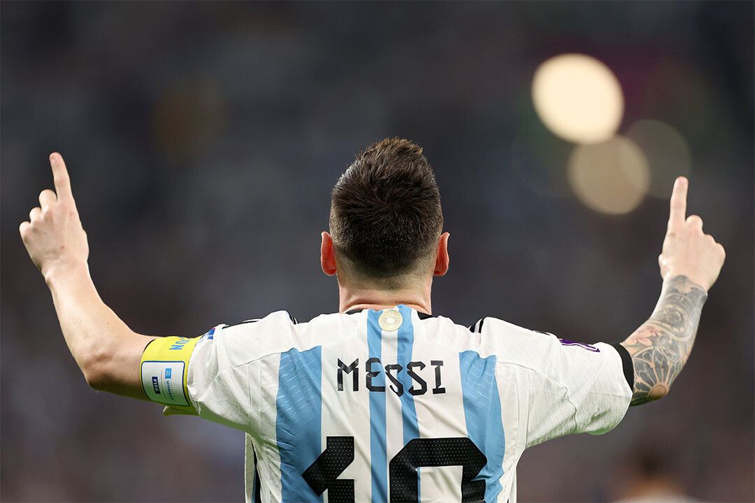 Leo Messi Goal Celebration Argentina World Cup Wall Art Home Poster