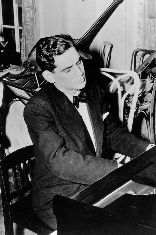 Leonard Bernstein Playing Piano Print Wall Art Home Decor Poster