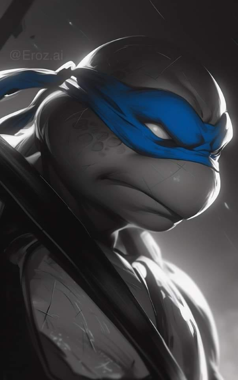 Leonardo Blue Mask 245 Print Poster