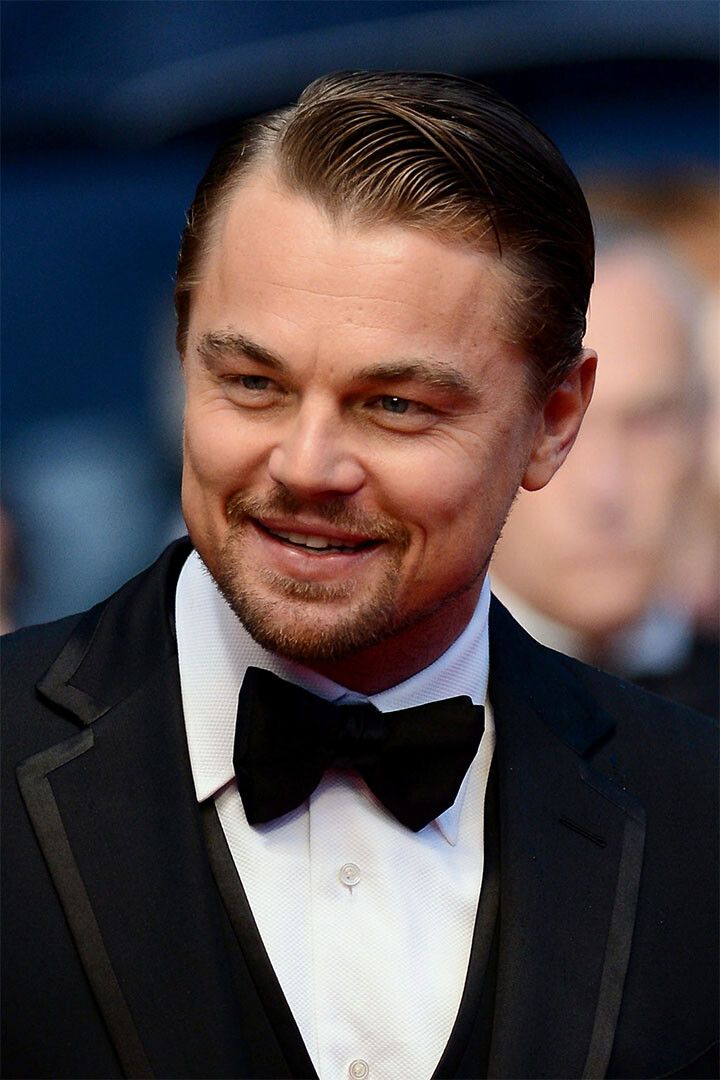 Leonardo Dicaprio In Black Jacket Producer Laughing Wall Decor Poster