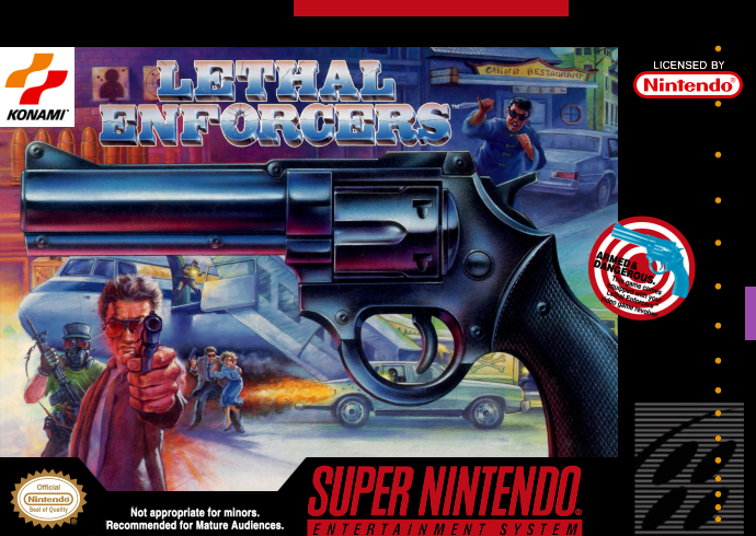 Lethal Enforcers (Usa) Snes Print Poster