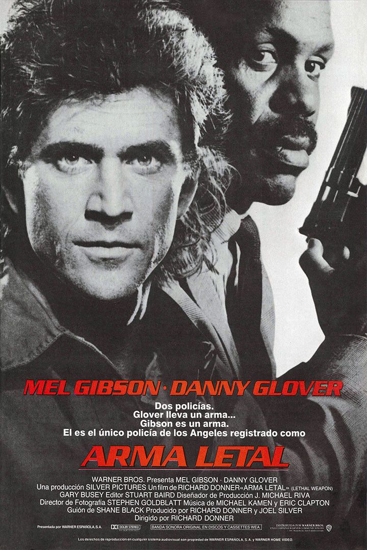 Lethal Weapon Action Thriller Cinema Film Movie Wall Art Home Poster