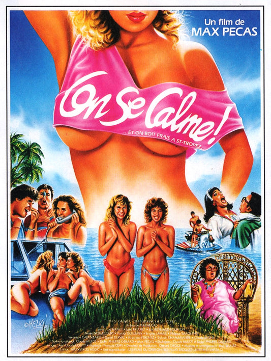 Lets Calm Down And Have A Fresh Drink In Saint Tropez 01 Movie Magnet
