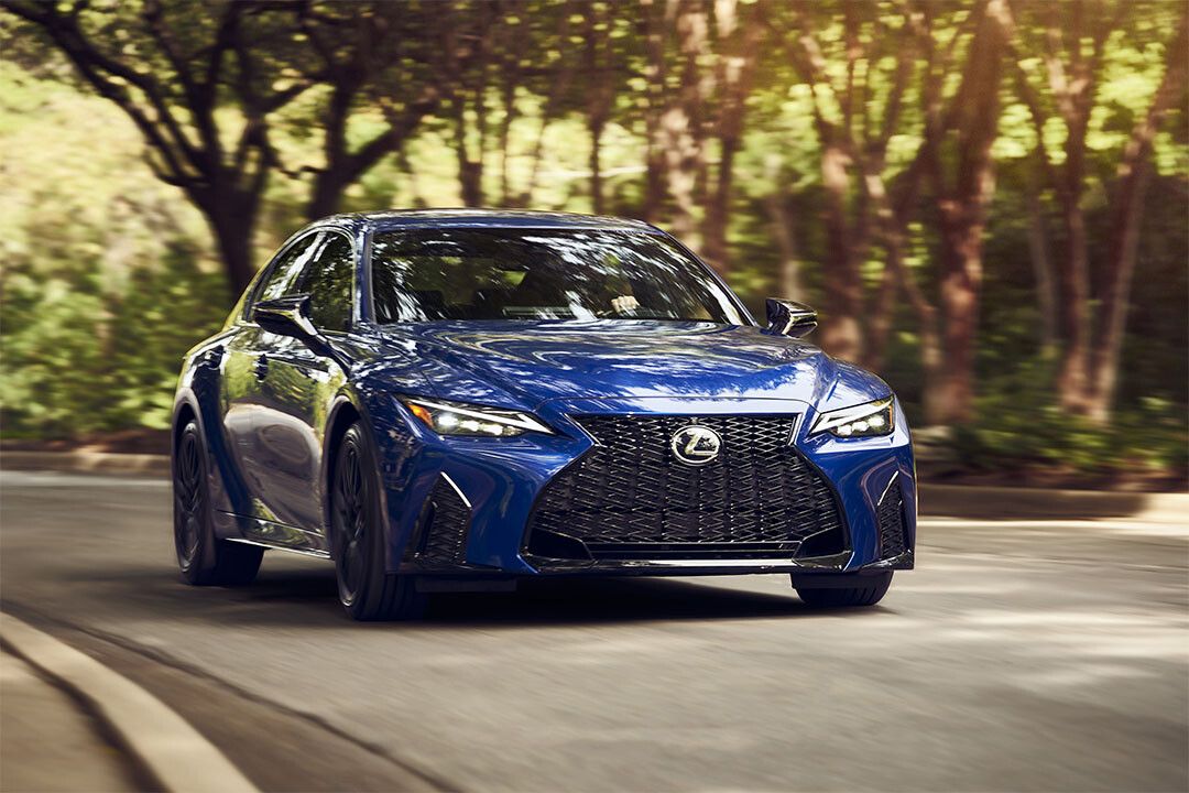 Lexus Is 350 F Blue Sport Car Driving Performance Indoor Print Poster