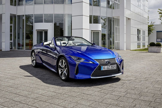 Lexus Lc 500 Convertible Blue Cabriolet Coupe Wall Indoor Print Poster
