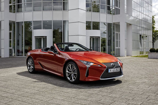 Lexus Lc 500 Convertible Red Sporty Car Art Indoor Decor Poster