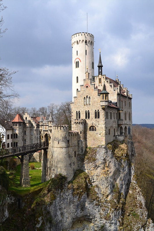Lichtenstein Castle Built Near A Cliff Art Wall Decor Poster
