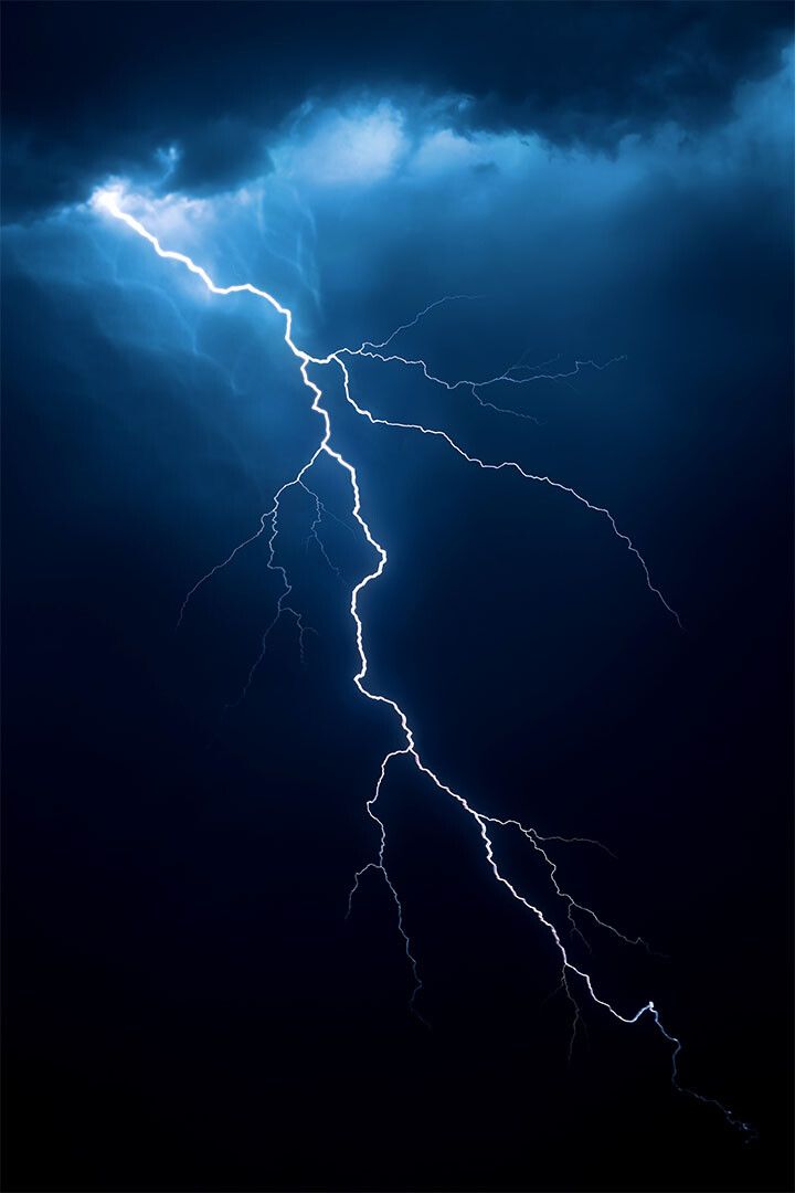 Lightning Natura Events Magnet Painting Print Magnet