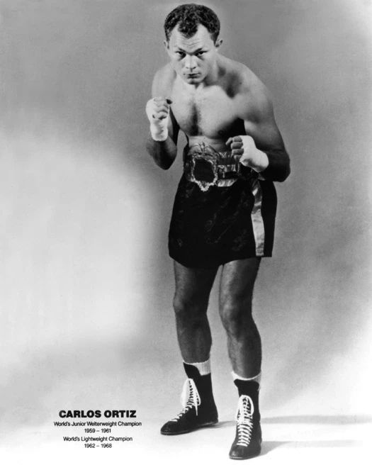 Lightweight Champion Boxer Carlos Ortiz Glossy Magnet Boxing Magnet