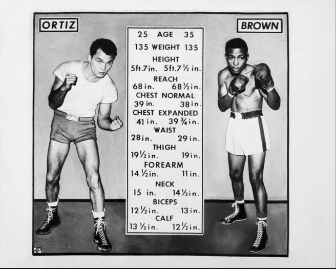 Lightweight Champion Carlos Ortiz Vs Joe Brown Glossy Keychain Keychain