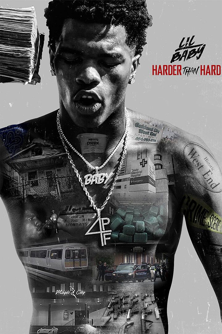 Lil Baby Harder Than Hard Rap Artist Music 2020 Wall Art Home Poster