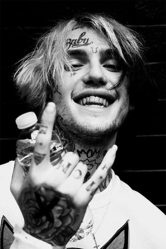 Lil Peep Black And White Picture Painting Print Wall Art Home Poster