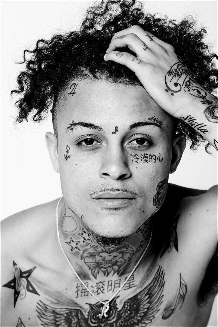 Lil Skies Rap Hip Hop Music Star Painting Print Keychain