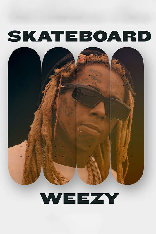 Lil Wayne Skateboard Weezy Music Painting Print Wall Art Home Poster