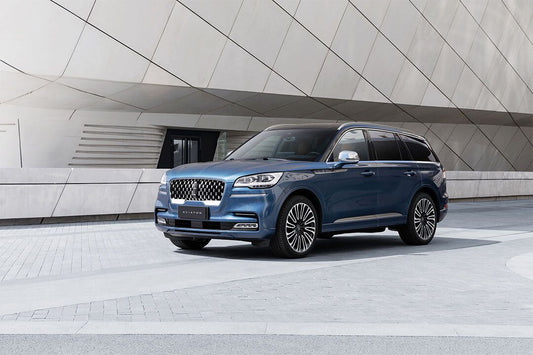 Lincoln Aviator Presidential Blue Suv Car Art Indoor Decor Poster