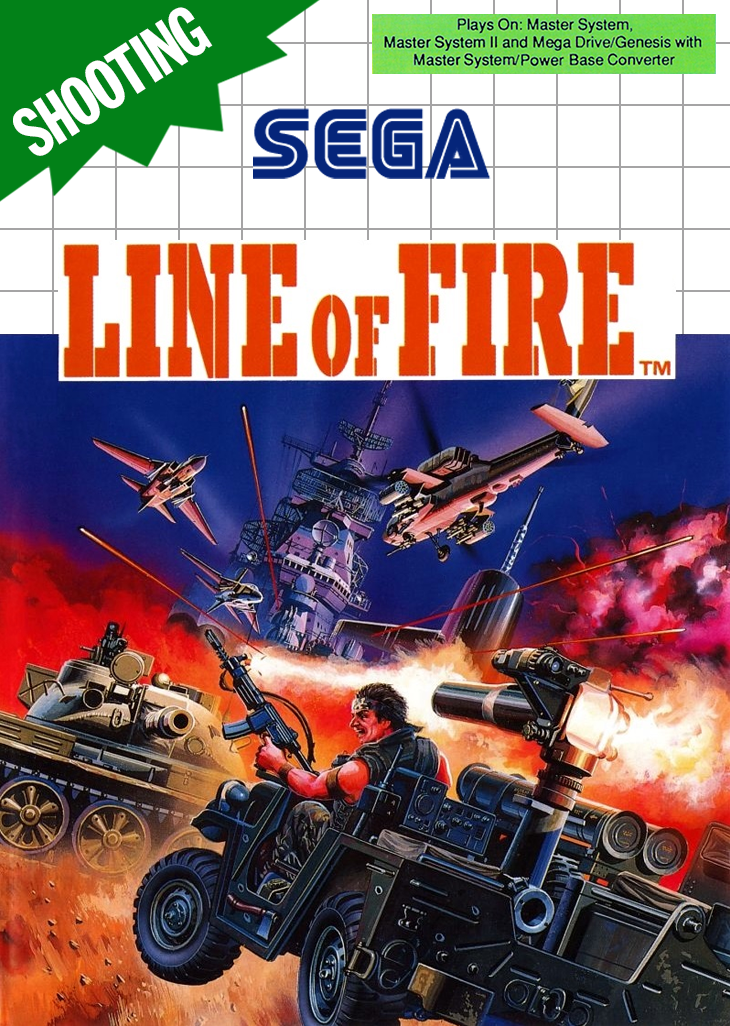 Line Of Fire Sega Master System Keychain