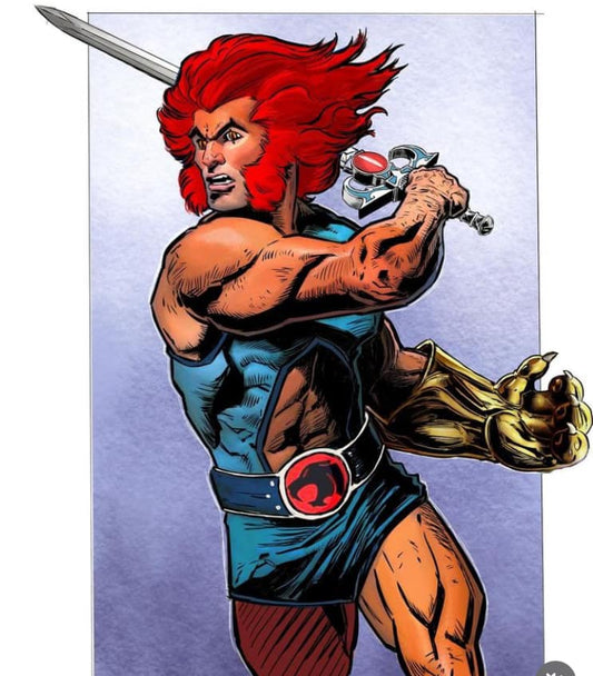 Lion O Action Portrait (2) Print Poster