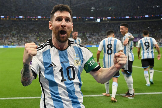 Lionel Messi Argentina Goal Celebration World Cup Wall Art Home Poster