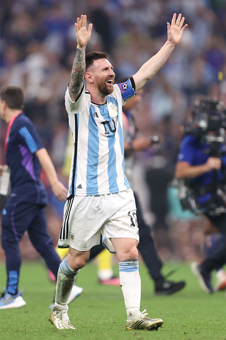 Lionel Messi Argentina National Team Champ World Cup Keychain