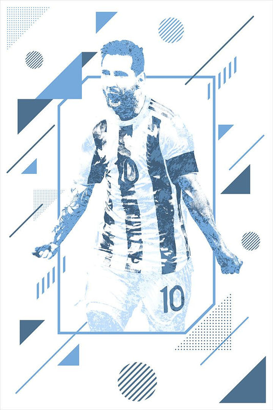 Lionel Messi Argentina Soccer Player Athlete Wall Art Home Decor Poster