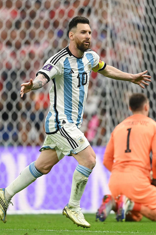 Lionel Messi Goal Celebration Argentina World Cup Wall Art Home Poster