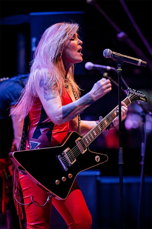 Lita Ford Celebrity Guitarist Musical Singer Star Wall Art Home Poster