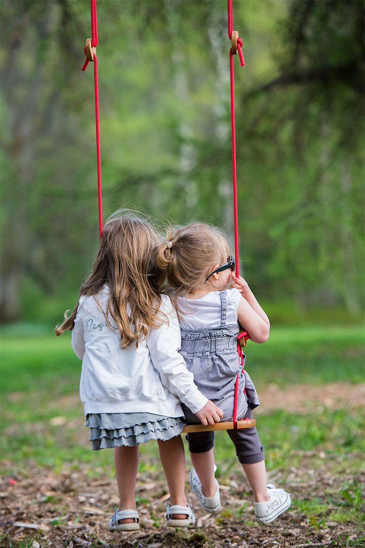 Little Girl In Swing Picture Painting Print Wall Art Home Decor Poster