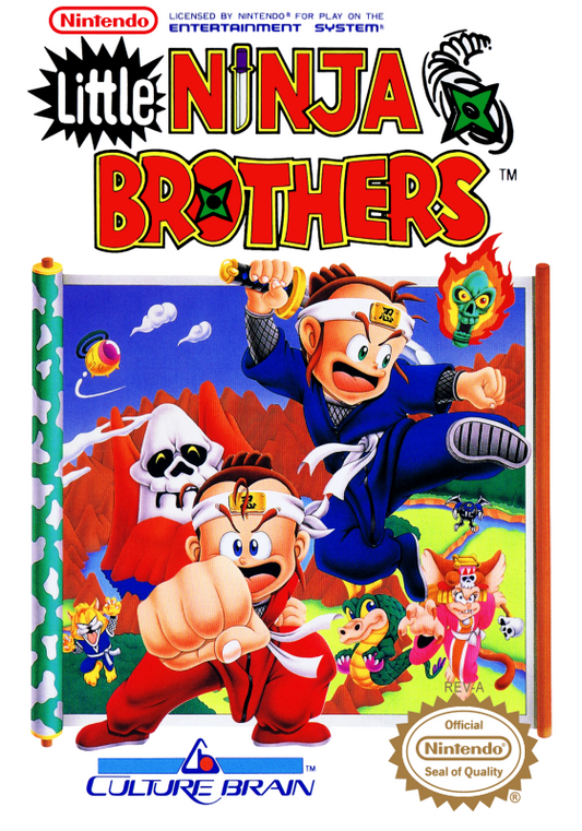 Little Ninja Brothers (Usa) Nes Print Poster